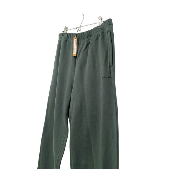 New Skim Cotton Fleece Pull On Jogger Pants Spruce Green Medium - Picture 4 of 7